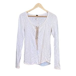 FP Lace Up Long Sleeve